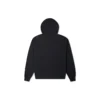 Felpa con cappuccio in maglia ricamata con lettere dell’alfabeto in colori a contrasto – Nero