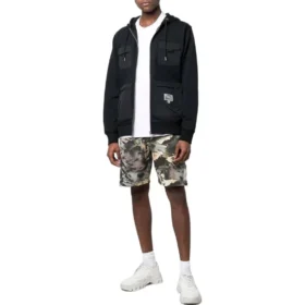 Felpa con cappuccio in pile Converse x Josh Vides Utility Taglie asiatiche “Nero” Felpa con cappuccio in pile Converse x Josh Vides Utility Taglie asiatiche “Nero”