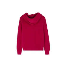 Felpa con cappuccio Love the Progress Print Taglie asiatiche “Rosso”