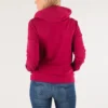 Felpa con cappuccio Love the Progress Print Taglie asiatiche “Rosso”