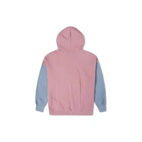 Felpa con cappuccio oversize a blocchi di colore Taglie asiatiche “Pink Aura Multi”