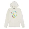 Felpa con cappuccio riciclata Peace & Unity Taglie asiatiche “Egret”