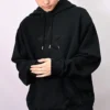 Felpa con cappuccio Star Taglie asiatiche “Black”