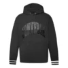 Felpa con cappuccio Twisted Varsity Taglie asiatiche “Nero”
