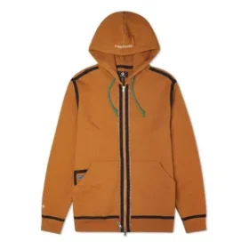 Felpa con cappuccio UTILITY FULL ZIP Taglie asiatiche “Dark Soba Brown”