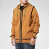 Felpa con cappuccio UTILITY FULL ZIP Taglie asiatiche “Dark Soba Brown”