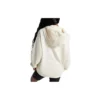Felpa con cappuccio Wordmark Taglie asiatiche “Egret”