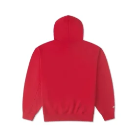 Felpa con cappuccio YOTD taglie asiatiche “Rosso”