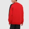 Felpa con collo a giro e bordino Asia Sizing “Red”