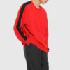 Felpa con collo a giro e bordino Asia Sizing “Red”