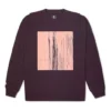 Felpa con collo rotondo Converse Shapes Bubble unisex Taglie asiatiche “Black Currant”