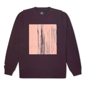Felpa con collo rotondo Converse Shapes Bubble unisex Taglie asiatiche “Black Currant”