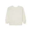 Felpa con collo rotondo trapuntata Shapes Taglie asiatiche “Beige”