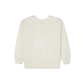Felpa con collo rotondo trapuntata Shapes Taglie asiatiche “Beige”