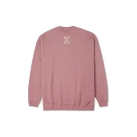 Felpa con girocollo e stampa Counter Climate Taglie asiatiche “Rosa malva”