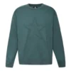 Felpa con logo a stella Taglie asiatiche “Verde”