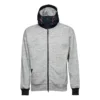 Felpa con zip integrale in tessuto misto Taglie asiatiche “Grigio”