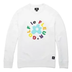 Felpa Converse x Golf Le Fleur Crew Taglie asiatiche “Bianco”