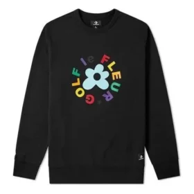 Felpa Converse x Golf Le Fleur Crew Taglie asiatiche “Black”