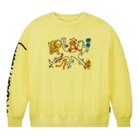 Felpa Converse x Keith Haring Shapes Taglie asiatiche “Giallo”