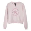 Felpa girocollo con toppa Chuck Taylor Taglie asiatiche “Pink”