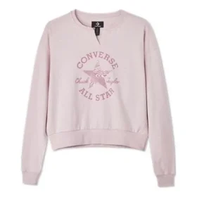Felpa girocollo con toppa Chuck Taylor Taglie asiatiche “Pink”