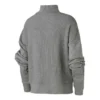 Felpa in maglia con collo alto Taglie asiatiche “Grigio”