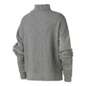 Felpa in maglia con collo alto Taglie asiatiche “Grigio”