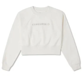 Felpa in pile con scritta “White”