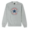 Felpa in pile Go-To Chuck Taylor All Star Patch Standard-Fit Taglie asiatiche “Grigio”