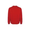 Felpa unisex con logo stampato e collo rotondo – Rossa