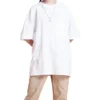FW20 Basic Giacca a maniche corte con collo rotondo per coppia “White”