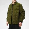 Giacca a maniche corte Taglie asiatiche “Verde oliva”