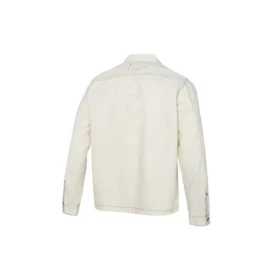 Giacca a maniche lunghe con tasche in tessuto Taglie asiatiche “Bianco”