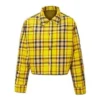 Giacca a quadri reversibile Taglie asiatiche “Giallo”