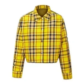 Giacca a quadri reversibile Taglie asiatiche “Giallo”