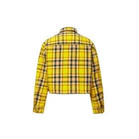 Giacca a quadri reversibile Taglie asiatiche “Giallo”