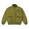 Giacca bomber corta in piuma Taglie asiatiche “Verde oliva”