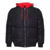 Giacca bomber Court Down Taglie asiatiche “Nero Rosso”