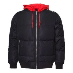 Giacca bomber Court Down Taglie asiatiche “Nero Rosso”