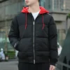 Giacca bomber Court Down Taglie asiatiche “Nero Rosso”