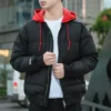 Giacca bomber Court Down Taglie asiatiche “Nero Rosso”