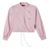 Giacca casual con logo piccolo Rosa Viola