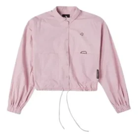Giacca casual con logo piccolo Rosa Viola