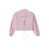 Giacca casual con logo piccolo Rosa Viola