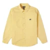 Giacca casual da uomo Converse in maglia con bottoni, stile retrò, maniche lunghe, color oro