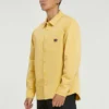 Giacca casual da uomo Converse in maglia con bottoni, stile retrò, maniche lunghe, color oro