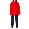 Giacca casual sportiva con cappuccio e mezza cerniera Converse x Kim Jones da uomo, rossa