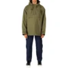 Giacca casual sportiva da uomo Converse x Kim Jones con cappuccio e mezza zip, verde militare