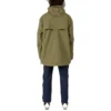 Giacca casual sportiva da uomo Converse x Kim Jones con cappuccio e mezza zip, verde militare